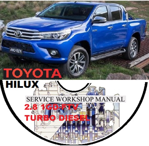 Product picture TOYOTA HILUX 2015 2018 1GD-FTV DIESEL WORKSHOP MANUAL 
